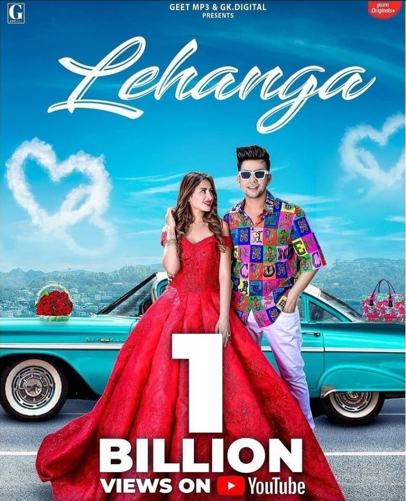MAHIRA SHARMA’S SONG “LEHANGA” CREATES HISTORY, CROSSES ONE BILLION VIEWS ON YOUTUBE