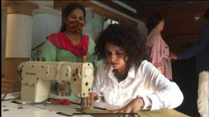 Manasi Rachh learns to sew for Eros Now’s Hindmata