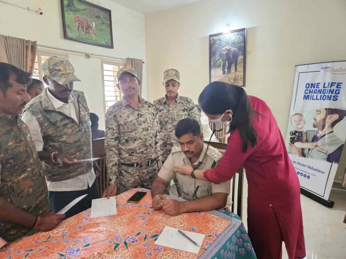 Aster RV Hospital Organizes Free Multi-Specialty Health Camp for Ramanagara Forest Staff