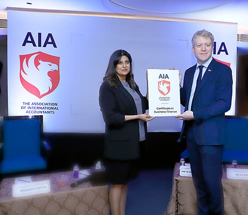 UK’s Association of International Accountants (AIA) launches the Certificate in Business Finance in India for Business Finance and Accounting professionals